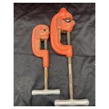 2 RIDGID Heavy-Duty Pipe Cutter Clamps