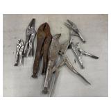 vintage Vise-Grip locking pliers, and Irwin