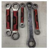 Assorted dual-ended box ratcheting wrench