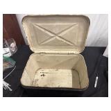 Vintage Metal Bread Box With Its Distinctive