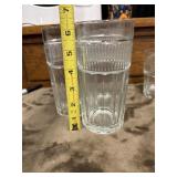 6 Anchor Hocking Annapolis ribbed drinking
