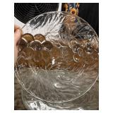 3 KIG Indonesia clear glass dinner plates