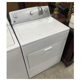 white Kenmore 500 series top-load electric dryer.
