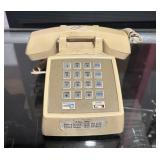 Vintage AT&T 100 Series Beige Push-Button Desk