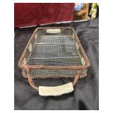 2 Metal Baskets and Metal Casserole Cradle