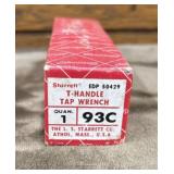 Starrett 93C T-handle Tap Wrench in Box