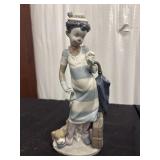 Lladro "On The Move" Glazed Porcelain Clown Figure