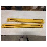 2 folding metal sawhorses