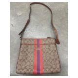 Coach Varsity Stripe File Bag (F38402) featuring