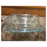 3 Glass Pyrex baking dishes