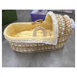 Woven palm leaf Moses basket