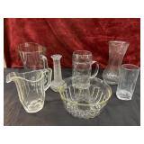 7 Pc. Clear Glass Bundle including Bundt dish.