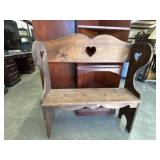 Vintage-style Handmade Wood Bench