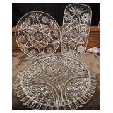 Anchor Hocking 'Stars and Bars' clear pressed