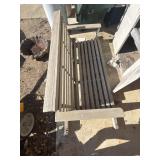 Wooden porch swing