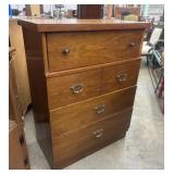 Mid-century modern style walnut chest of drawers