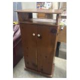 Vintage-style Small Wooden Storage Cabinet