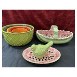 5pc. vintage SCM Designs stoneware.
