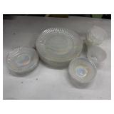 Federal Glass Moonglow iridescent