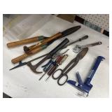 Assorted mix of handyman tools