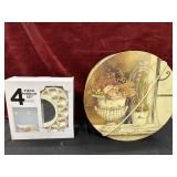 4-piece 10x10  Boho Mirror Set and hat box.