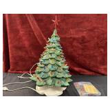 Vintage Lighted Ceramic Christmas Tree