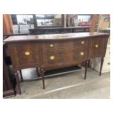 Antique Traditional Style Sideboard Buffet