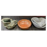 5 Pc. Vintage, Hand-built Ceramic Pitcher,