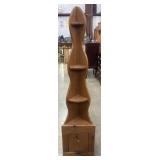 Unique 5 tier curved edge wooden Shelf.