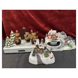 3 vintage Musical Animated Christmas Decor.