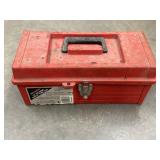 12 pc. Contico Tuff-E 15-inch tool box with a