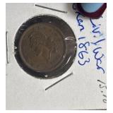 1863 Civil War Token 'God Protect The Union'