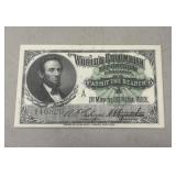 Authentic admission ticket for the 1893 World's
