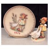 1974 Goebel Hummel 'Goose Girl' 4th annual plate.