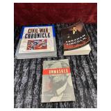 3 pc Hardcover edition The Civil War Chronicle'