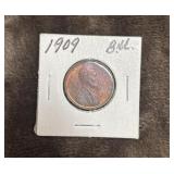 1909 B.M. Lincoln 'Wheat' Penny.'