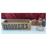 wooden Booker's Bourbon presentation box and