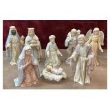 8 pc. Ebeling & Reuss  porcelain nativity scene.
