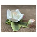 I.W. Rice & Co. white porcelain rose