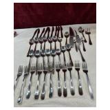 Bundle of flatware.