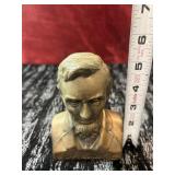 Bronze Abraham Lincoln Bust Bank & Plastic