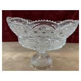 Period cut glass centerpiece bowl