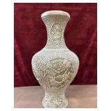 Chinese Carved resin vase.