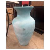 Large blue Willy Guhl ceramic planter.