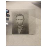 A portrait of Abraham Lincoln, the 16th president