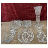 Star of David vase, rectangular serving trays,