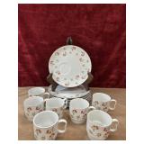 Royal Geoffrey fine china 6 dessert plates and 7