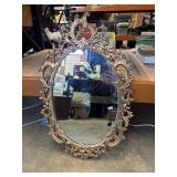 Vintage Burwood Hollywood Regency gold scroll