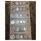 SIX Birth Year U.S. Coins Sets with Placeholders