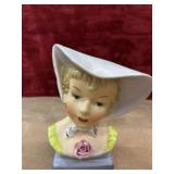Vintage Ucagco lady head vase